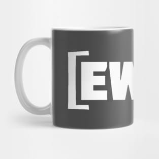 EWOK emblem large white Mug